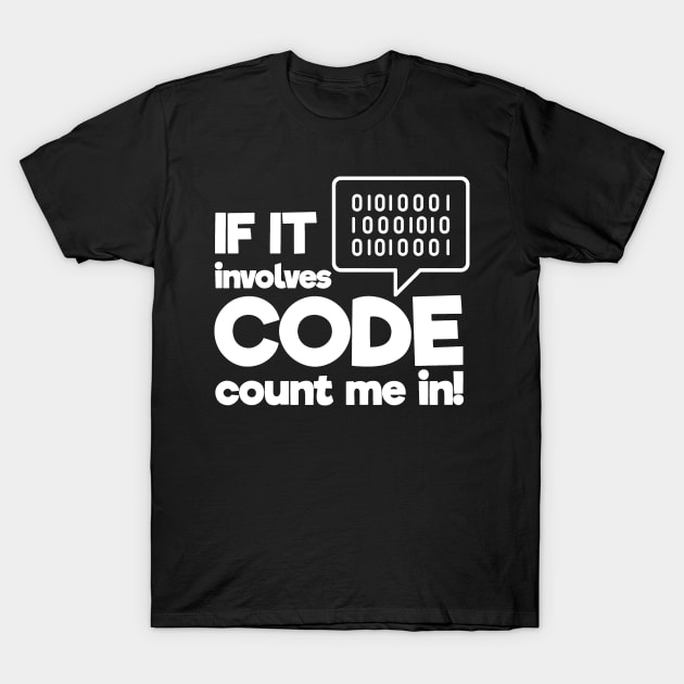 Count me in - Computer Programmer T-Shirt by BB Funny Store